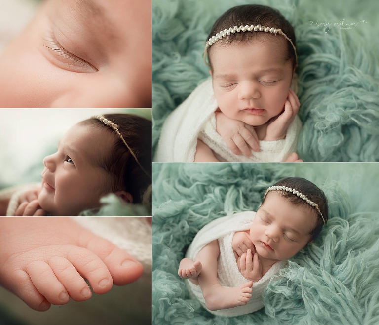 Newborn Photography Session in New Orleans studio.